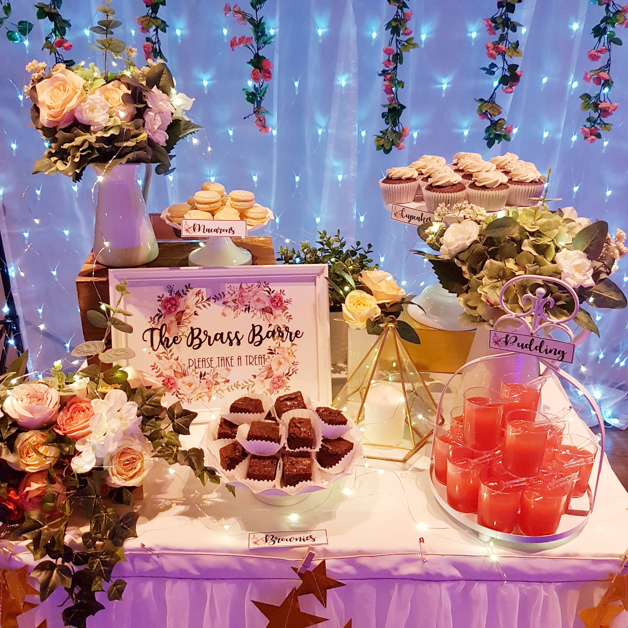 Petite Floral Dessert Table by The Baking Experiment